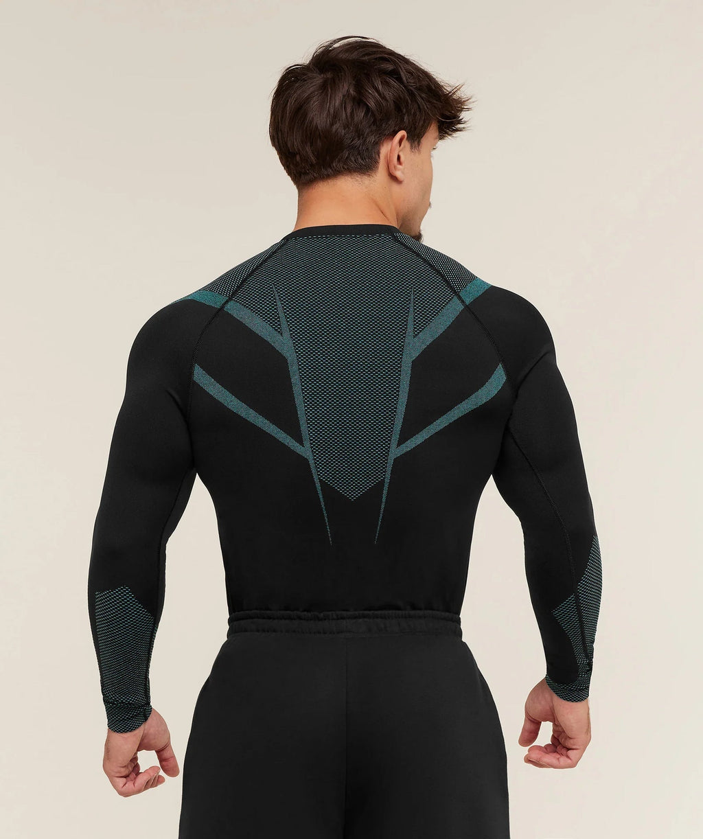 GYMSHARK/ONYX5 Long-Sleeve Compression Training Shirt